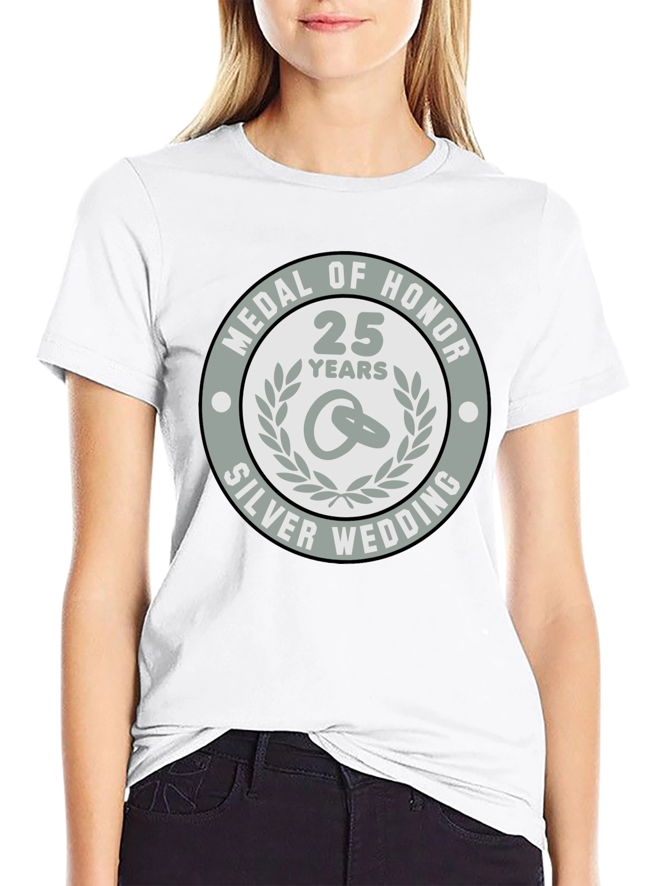Silver Wedding Anniversary Medal of Honor T-Shirt
