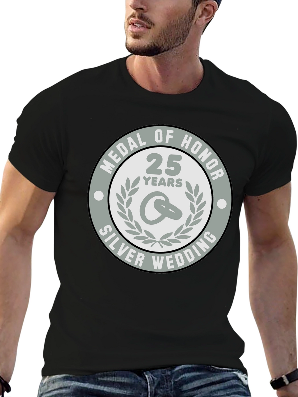 Silver Wedding Anniversary Medal of Honor T-Shirt