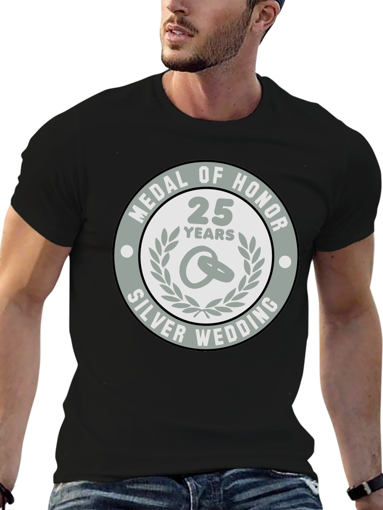 Silver Wedding Anniversary Medal of Honor T-Shirt