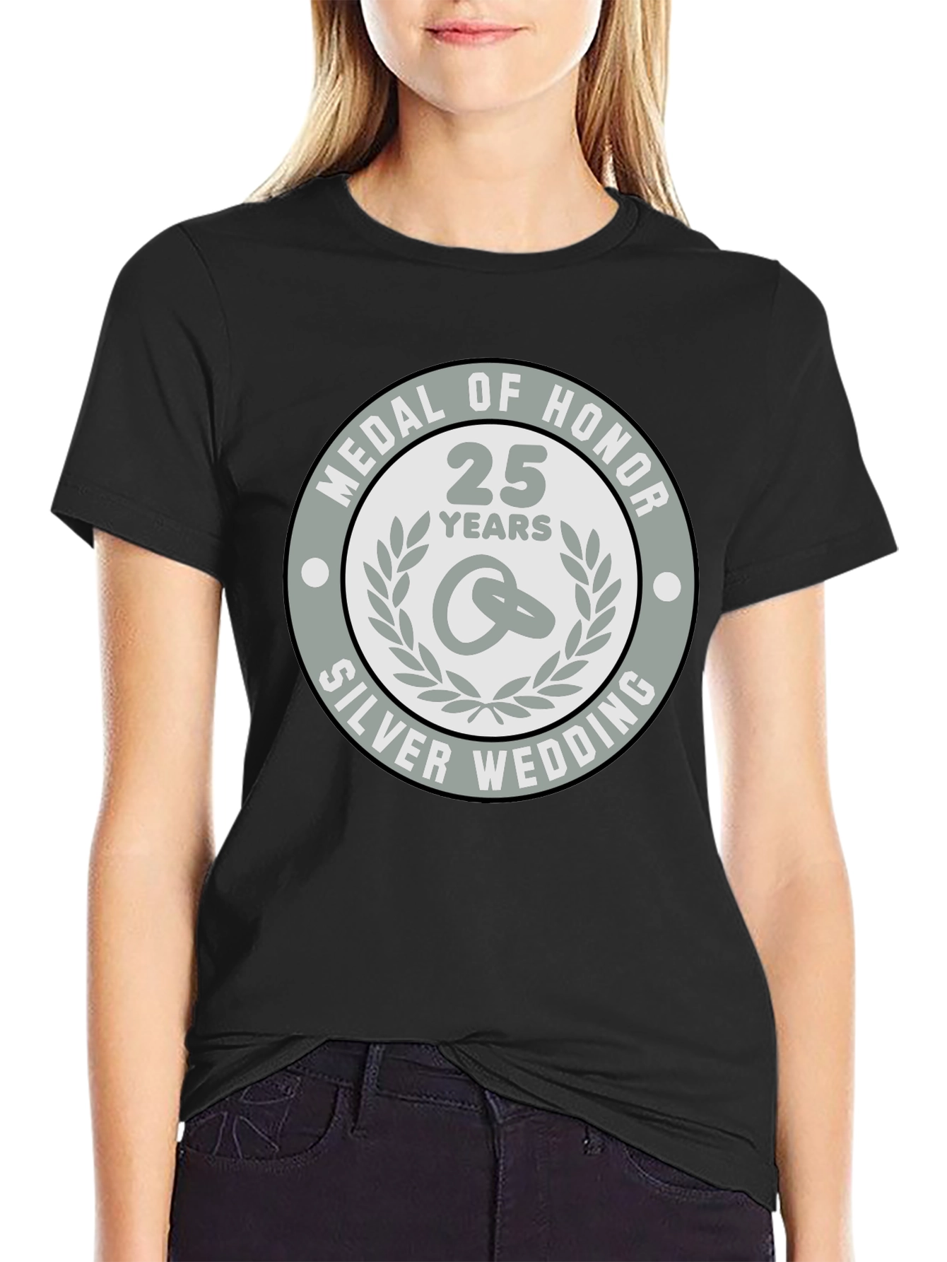 Silver Wedding Anniversary Medal of Honor T-Shirt