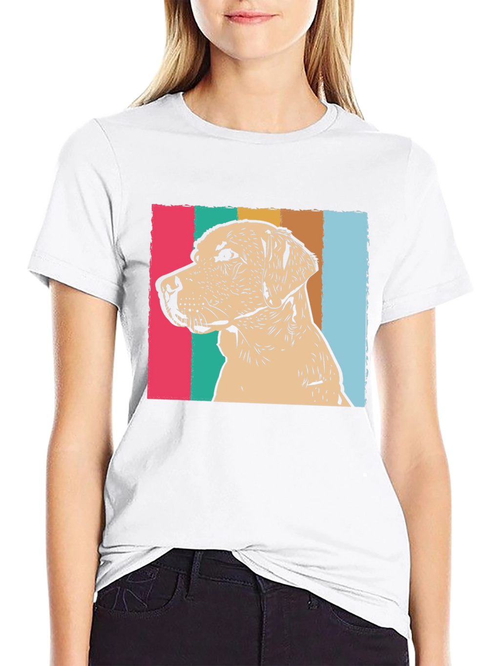 Retro Dog Graphic T-Shirt - Unisex Black Tee