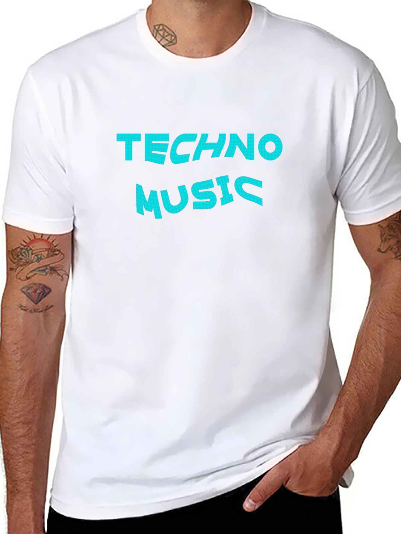 Techno Music T-Shirt - Premium Cotton Blend Tee