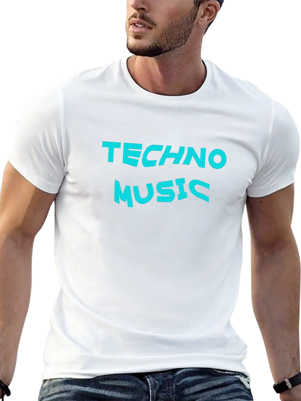 Techno Music T-Shirt - Premium Cotton Blend Tee
