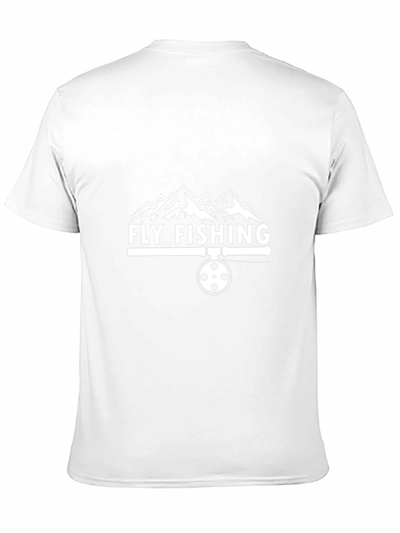 Fly Fishing T-Shirt - Mountain Design