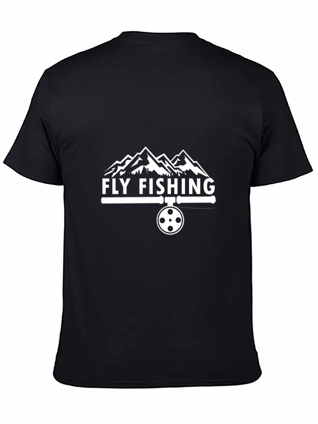 Fly Fishing T-Shirt - Mountain Design