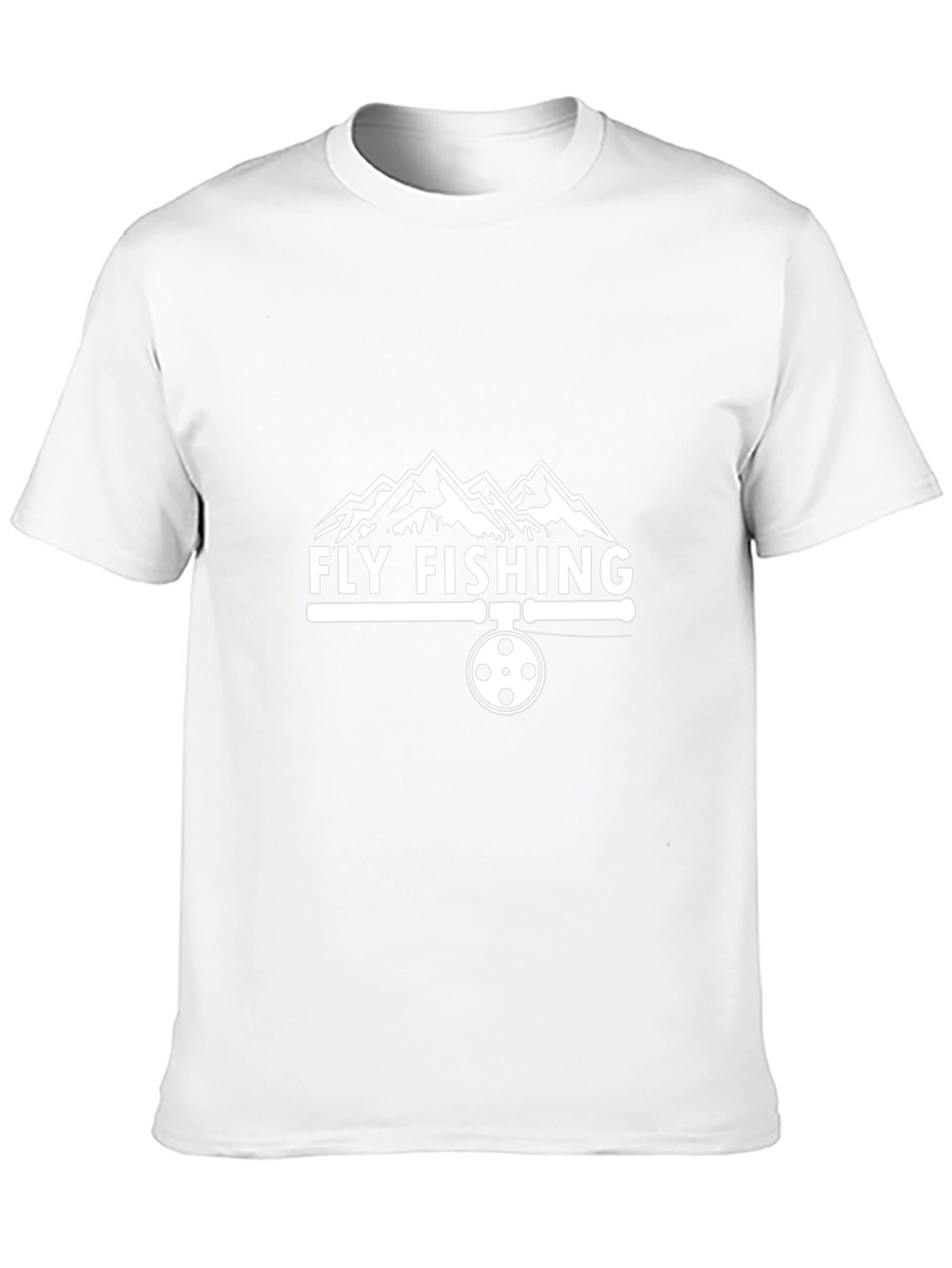 Fly Fishing T-Shirt - Mountain Design