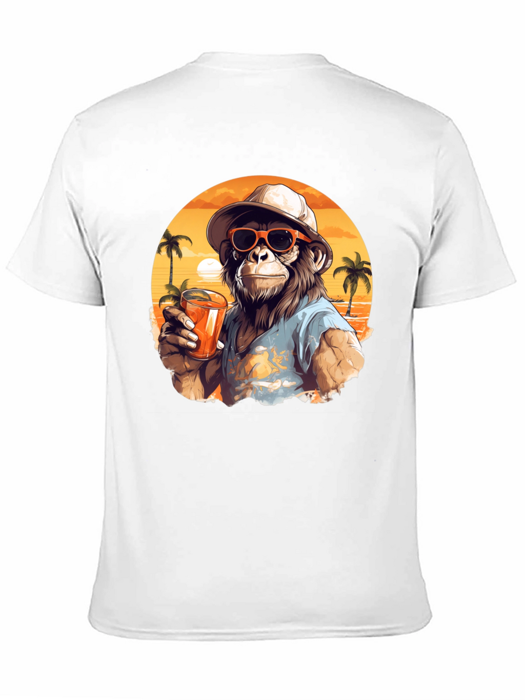 Tropical Monkey Graphic Tee - Island Vibes