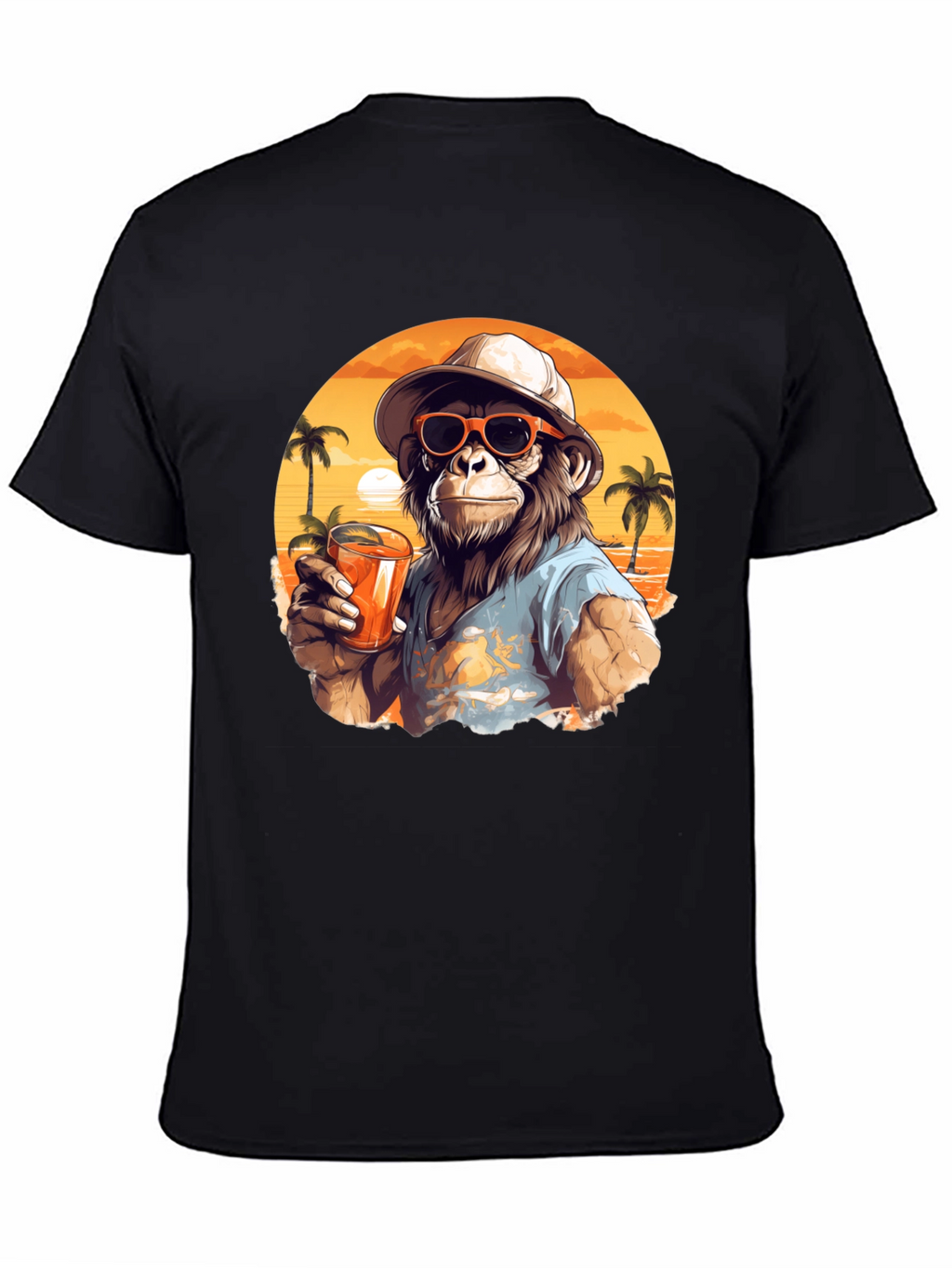 Tropical Monkey Graphic Tee - Island Vibes