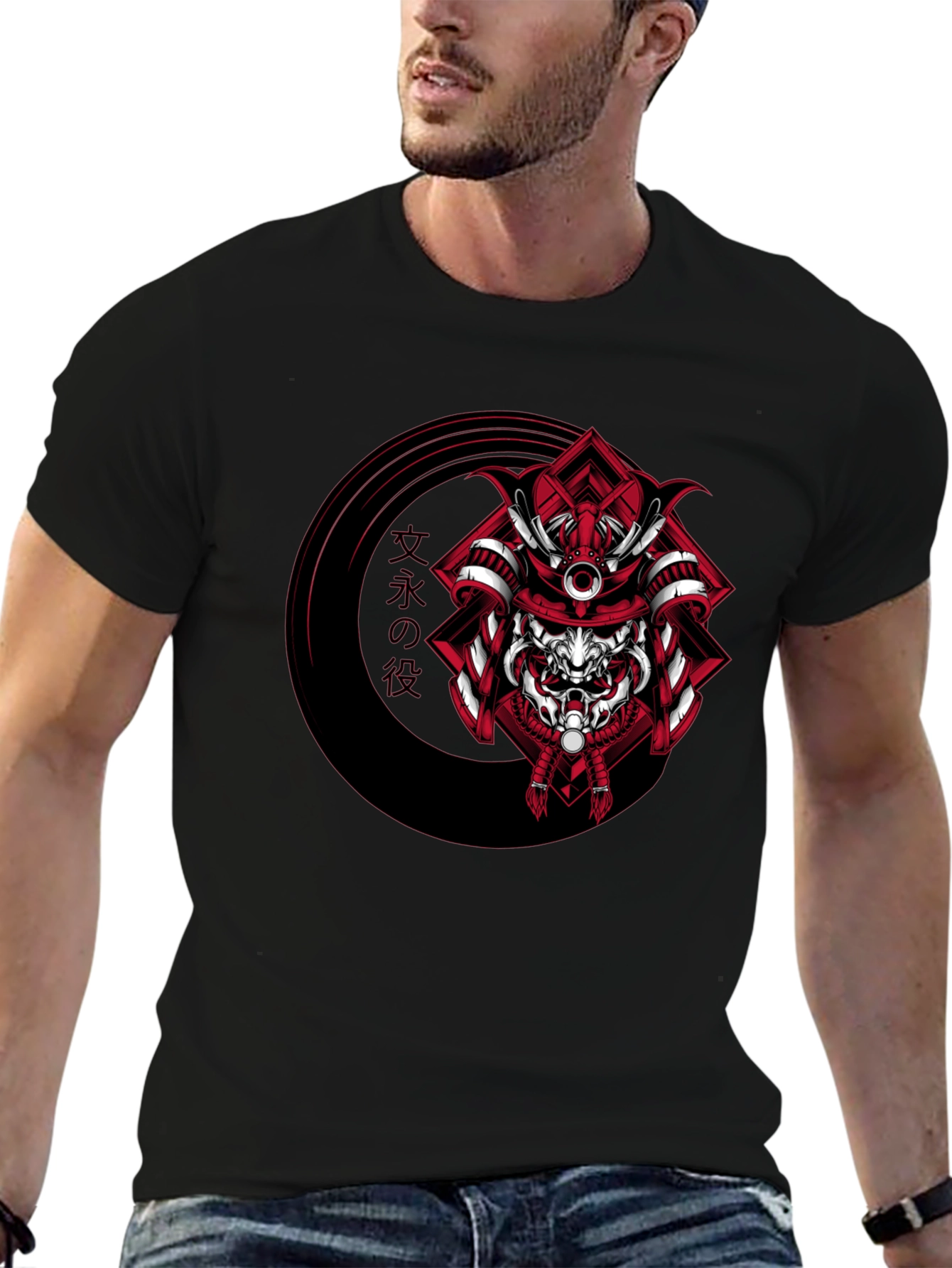 Samurai Graphic Tee - Japanese Warrior Style