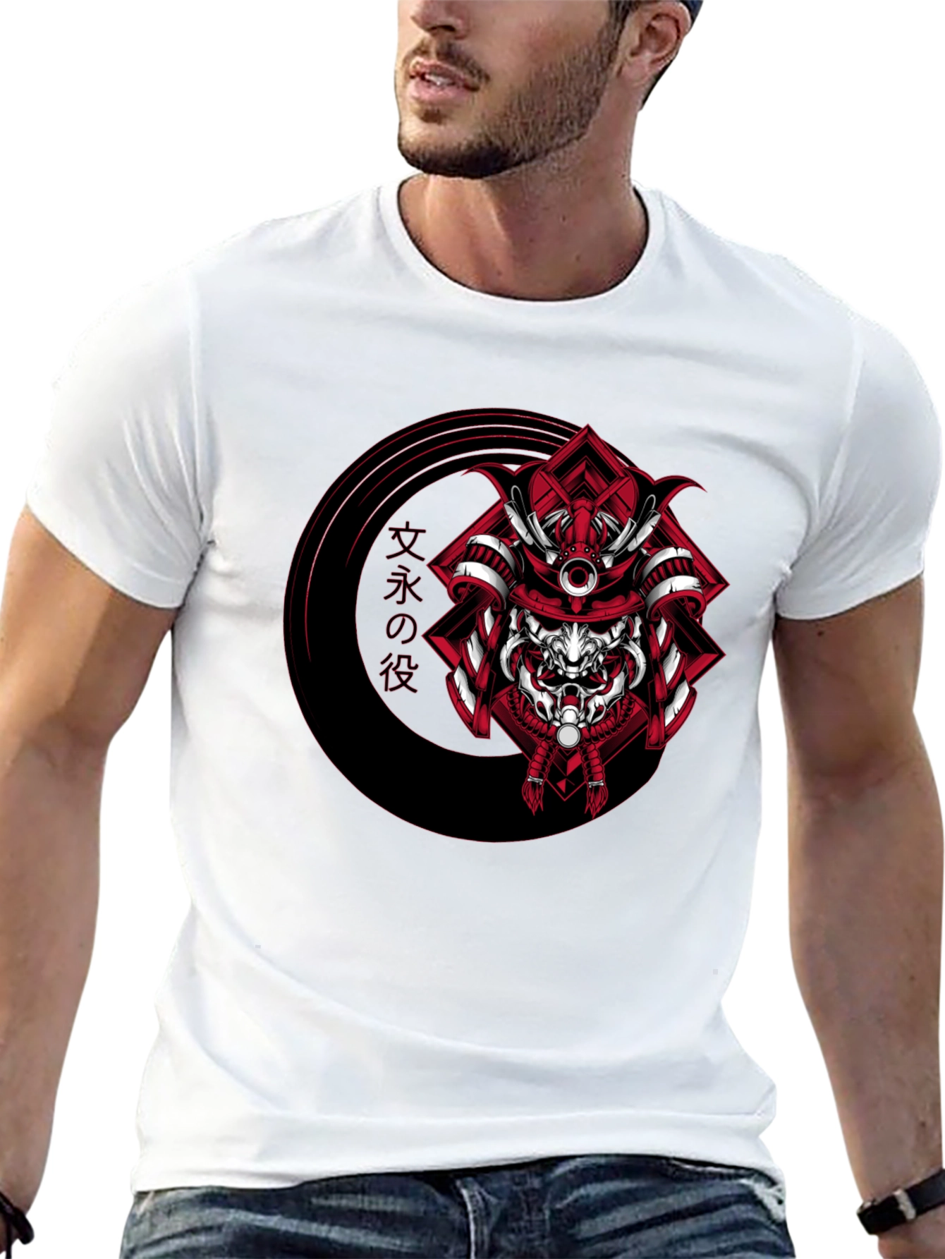 Samurai Graphic Tee - Japanese Warrior Style