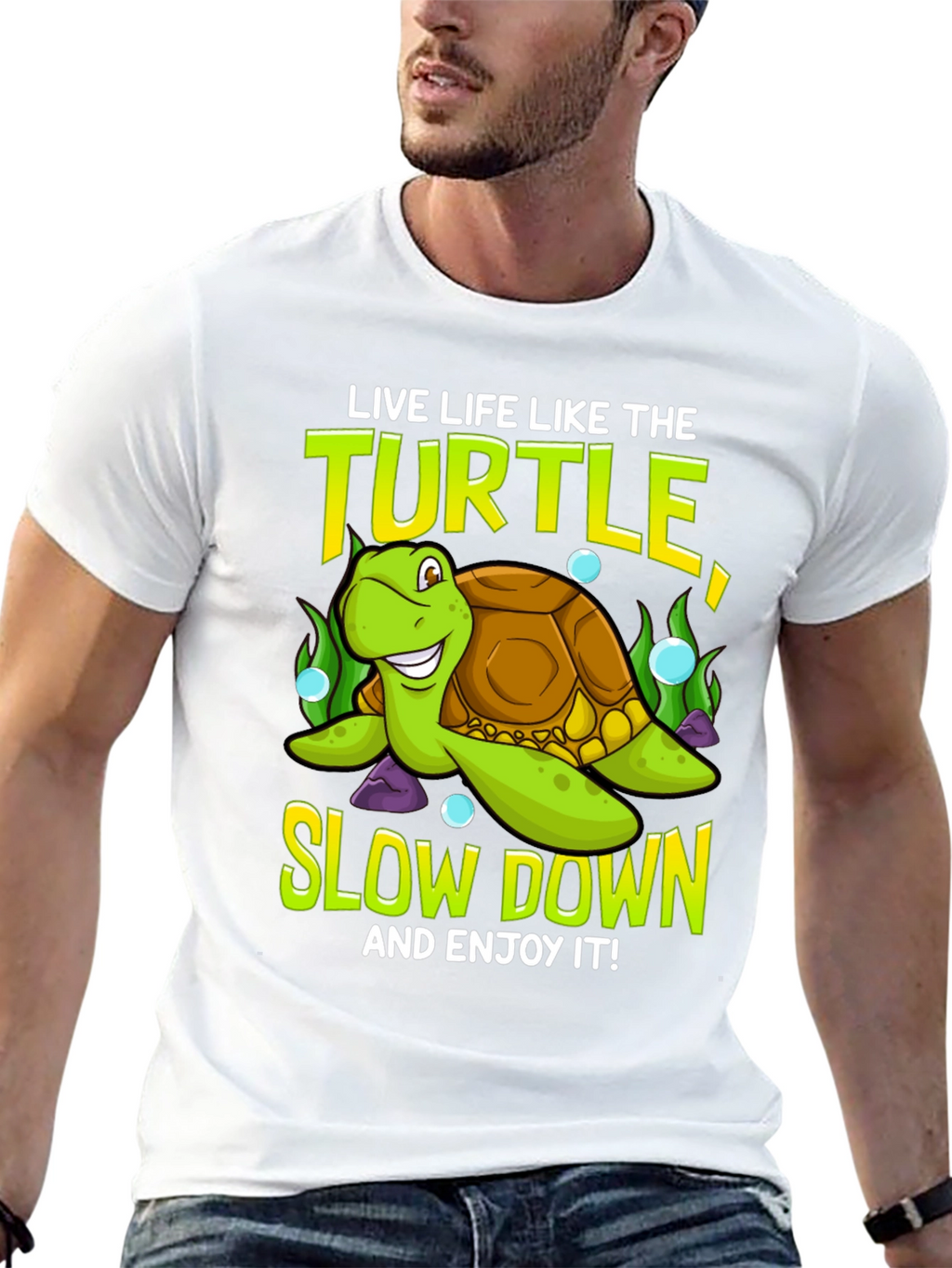 Live Like the Turtle Graphic T-Shirt