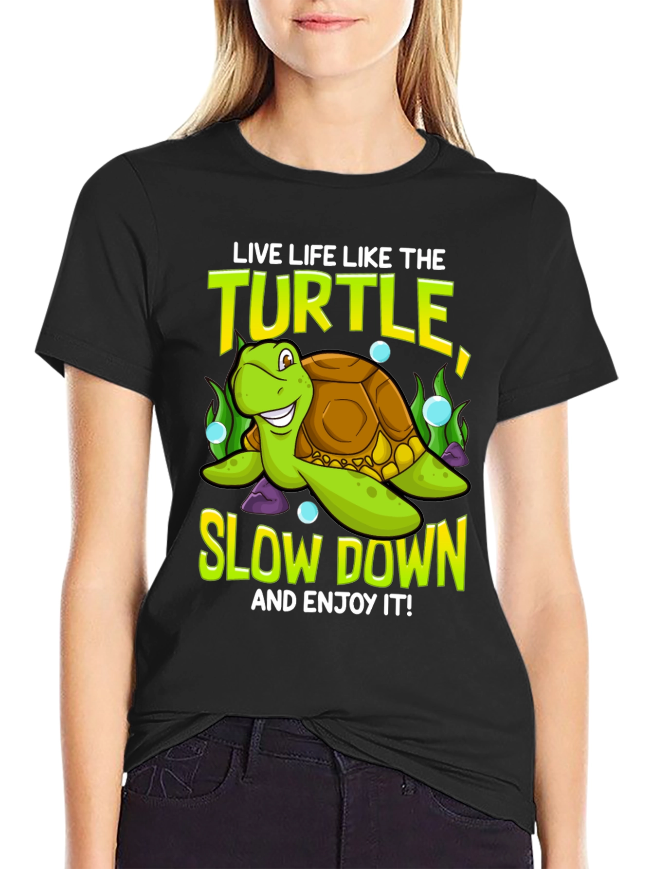 Live Like the Turtle Graphic T-Shirt