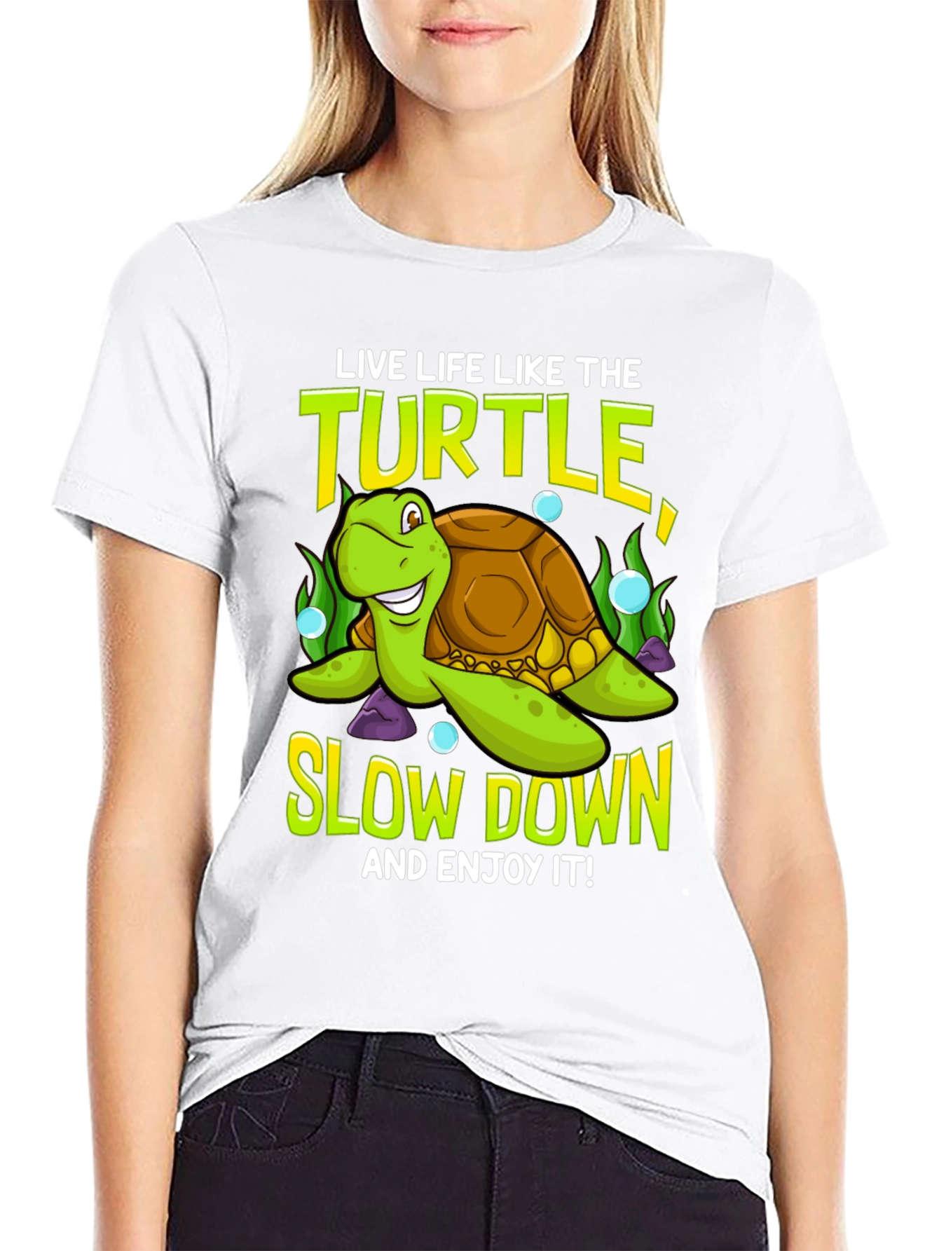 Live Like the Turtle Graphic T-Shirt