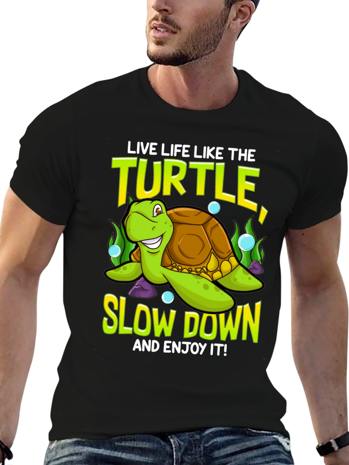 Live Like the Turtle Graphic T-Shirt