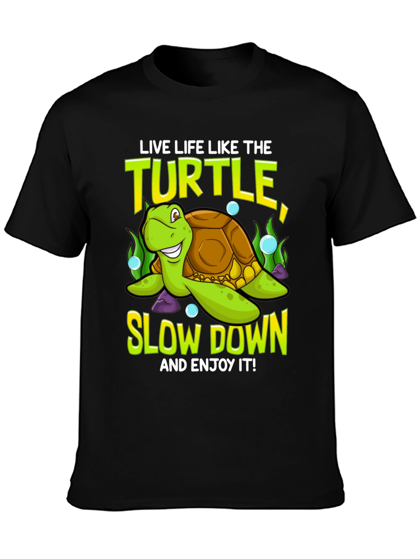 Live Like the Turtle Graphic T-Shirt