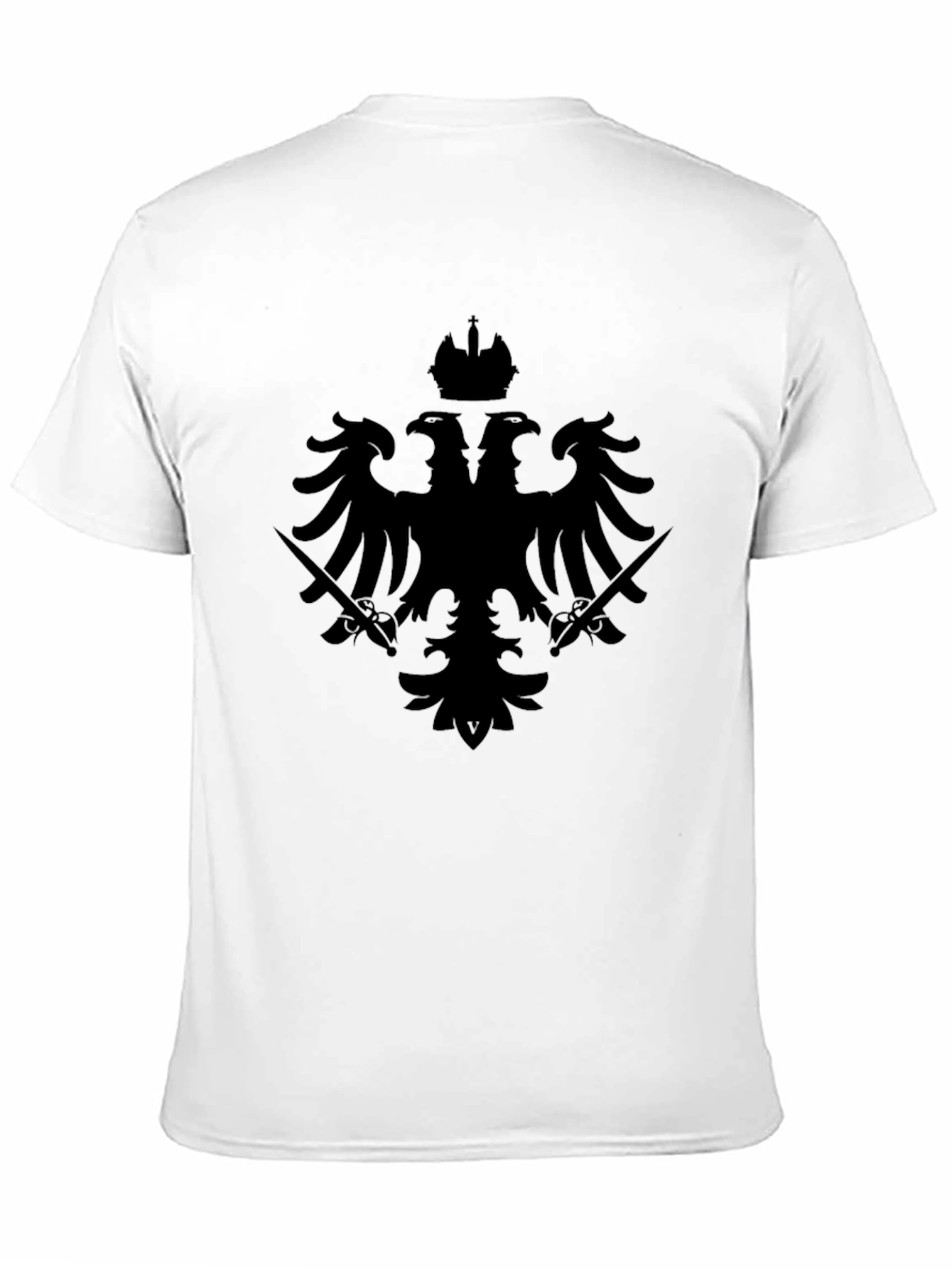 Black Double-Headed Eagle Crown T-Shirt