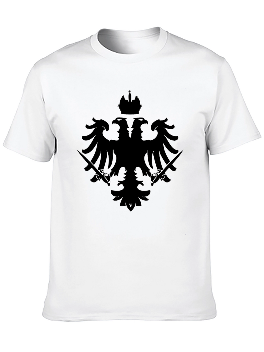 Black Double-Headed Eagle Crown T-Shirt