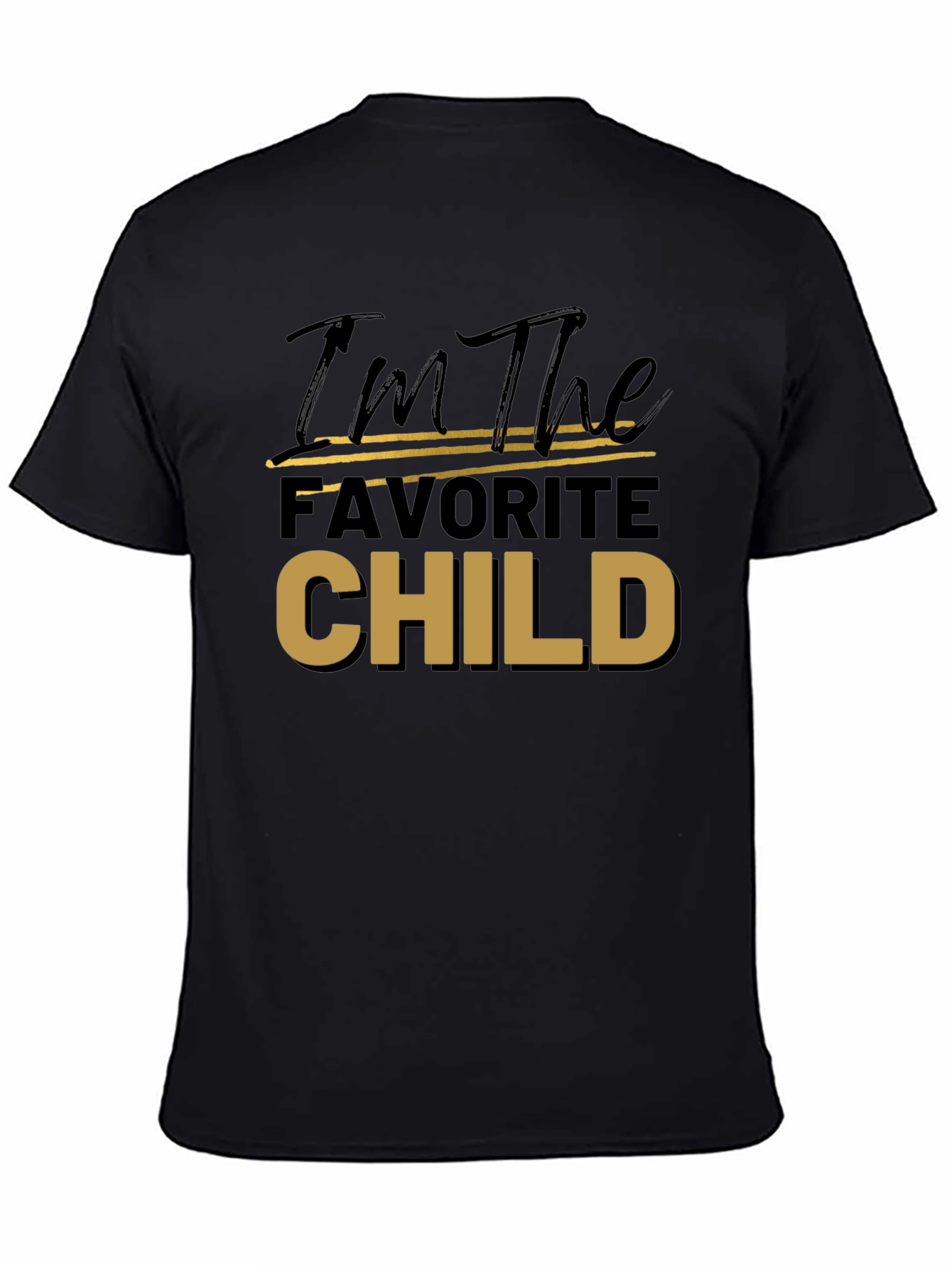 Favorite Child Tee - Black Cotton T-Shirt