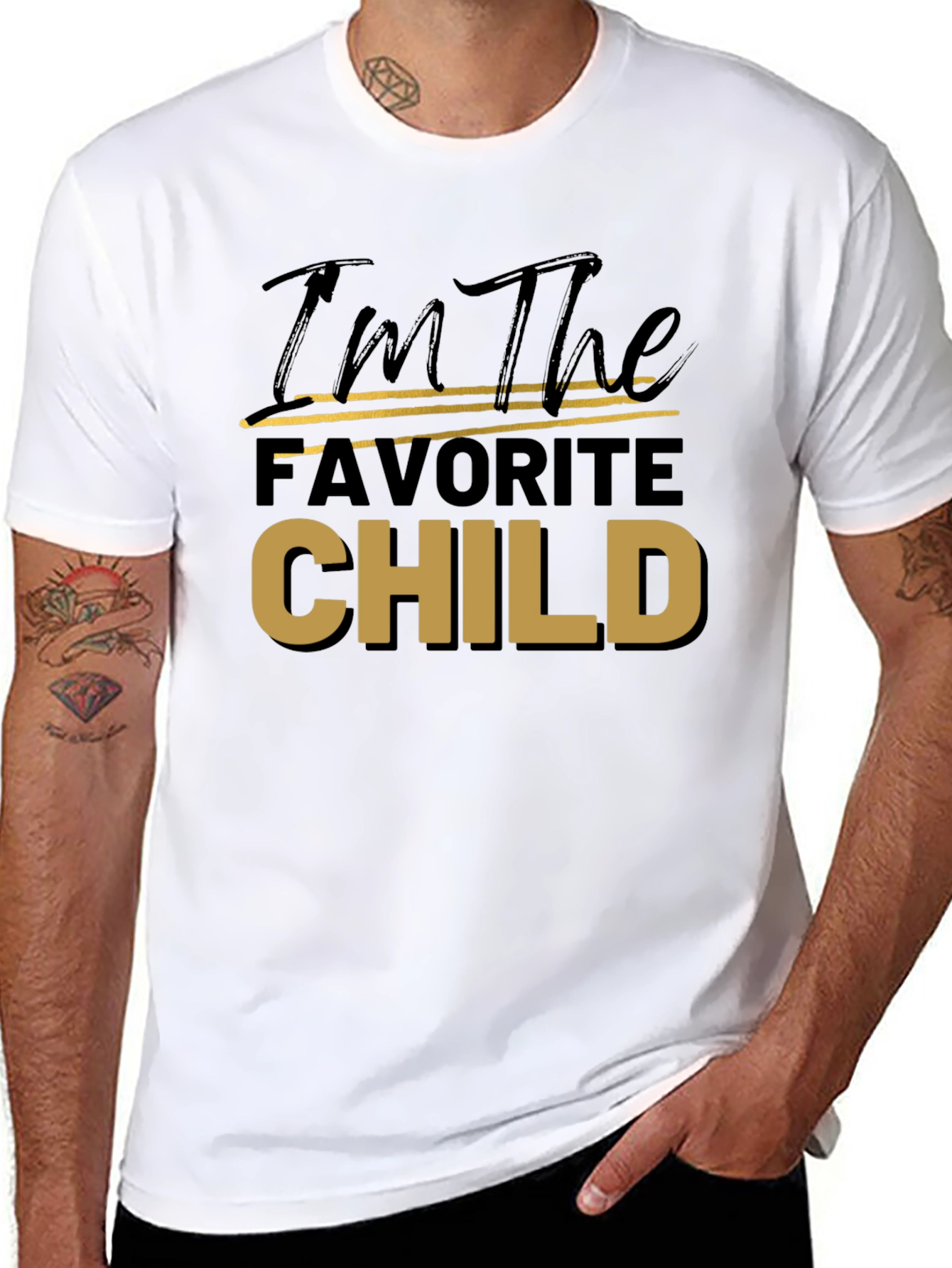 Favorite Child Tee - Black Cotton T-Shirt