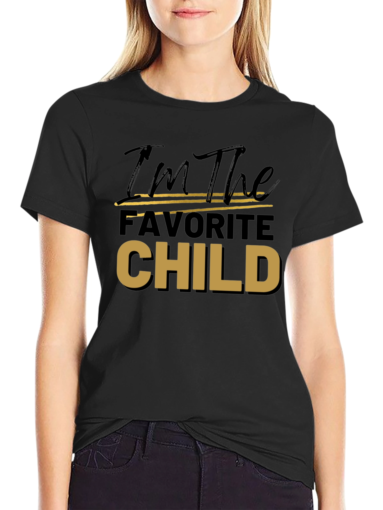 Favorite Child Tee - Black Cotton T-Shirt