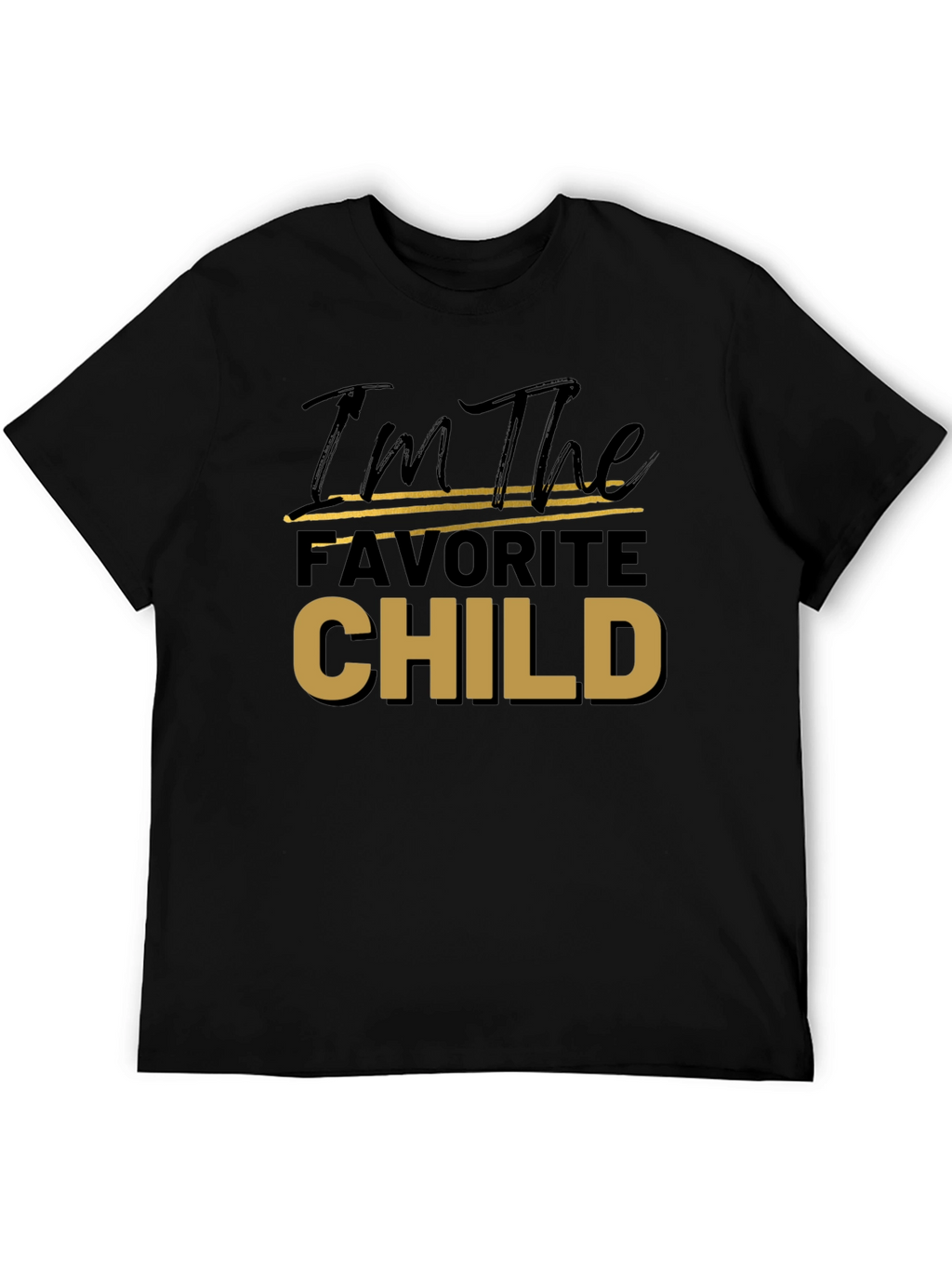 Favorite Child Tee - Black Cotton T-Shirt