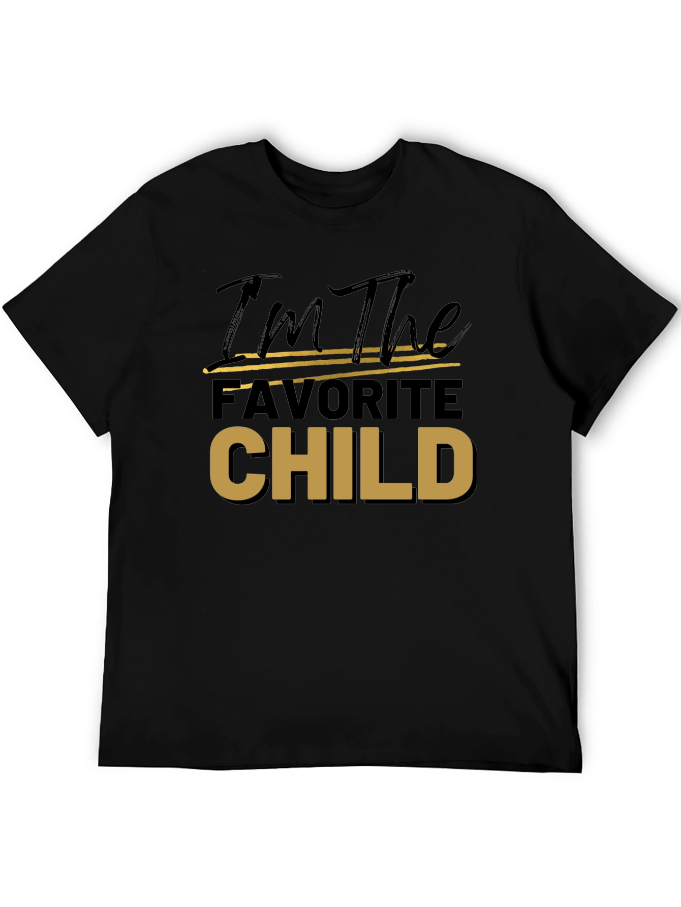 Favorite Child Tee - Black Cotton T-Shirt