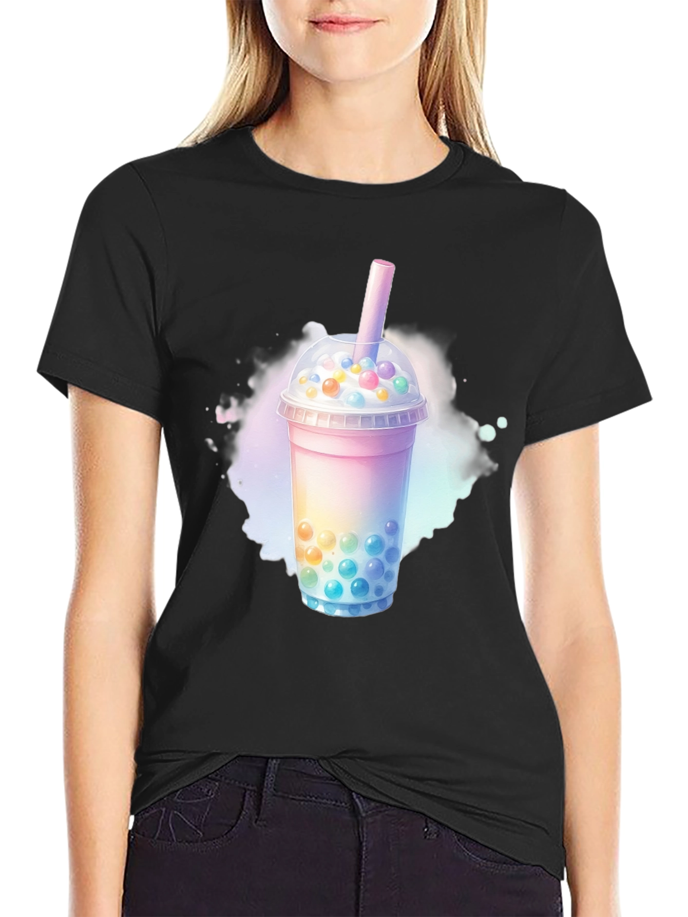 Bubble Tea Graphic Tee - Unique & Fun Design
