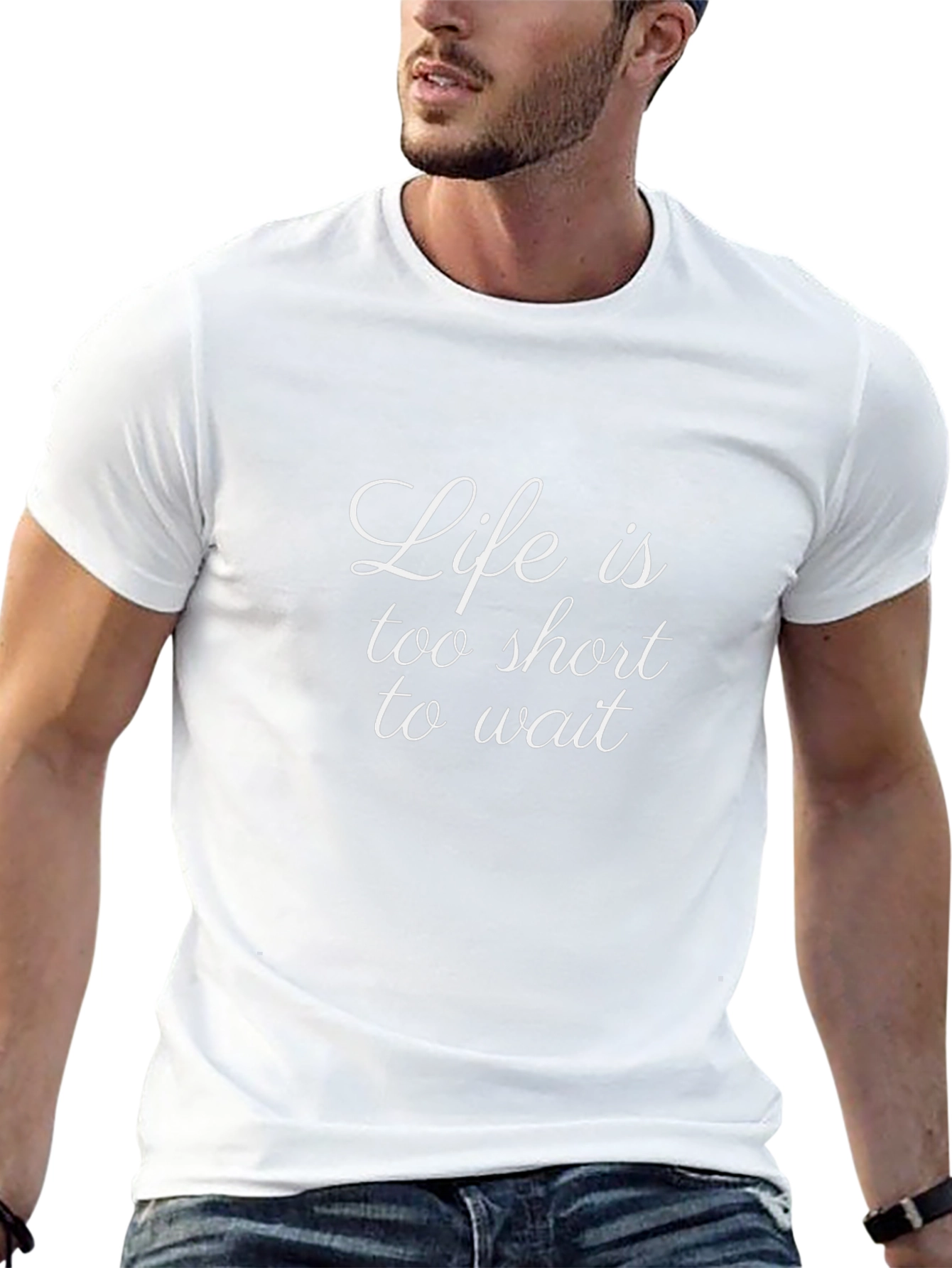 Life is too Short Black Graphic Tee