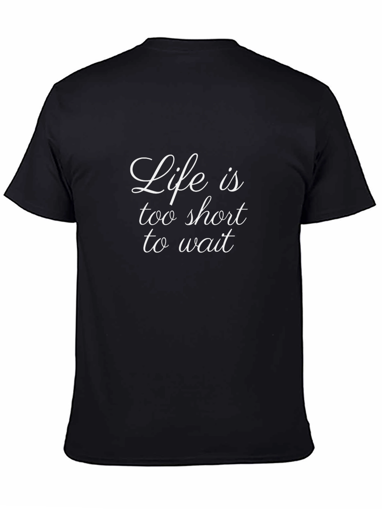 Life is too Short Black Graphic Tee
