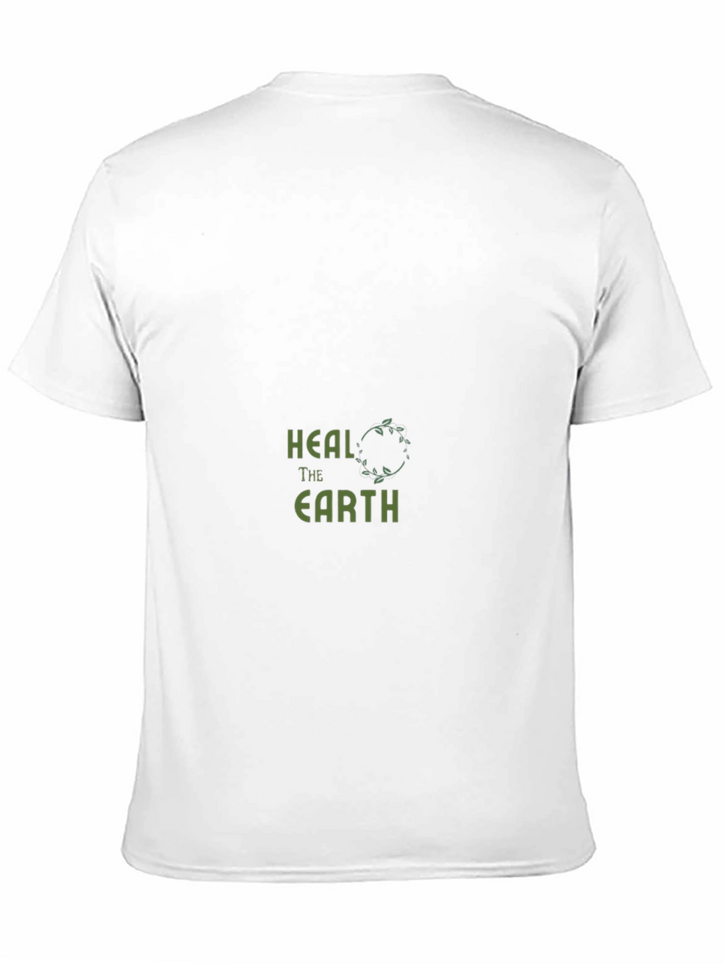 Heal The Earth Graphic Tee - Black Cotton T-Shirt