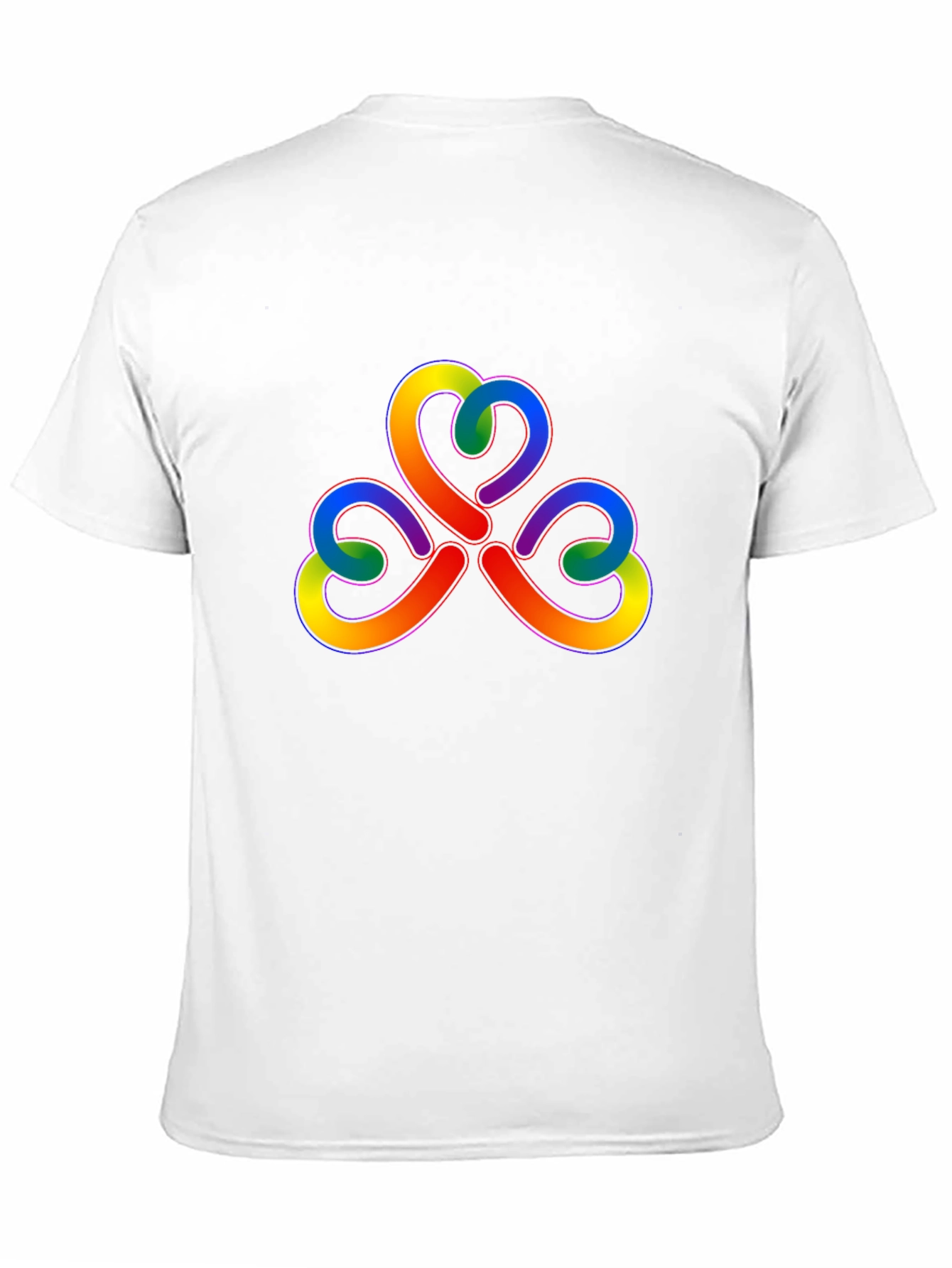 Rainbow Trefoil Knot Graphic Tee