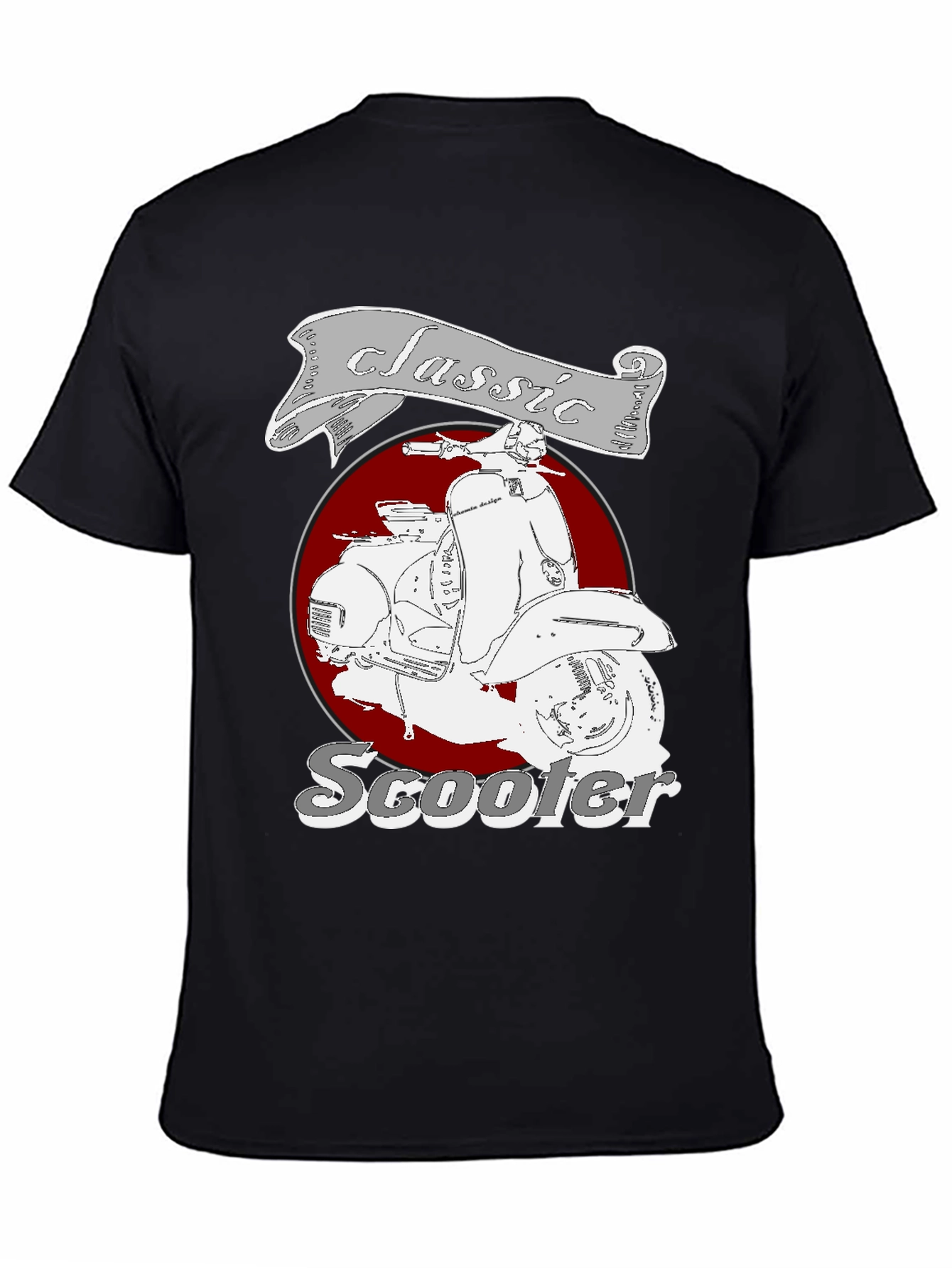 Classic Scooter Graphic Tee - Retro Style