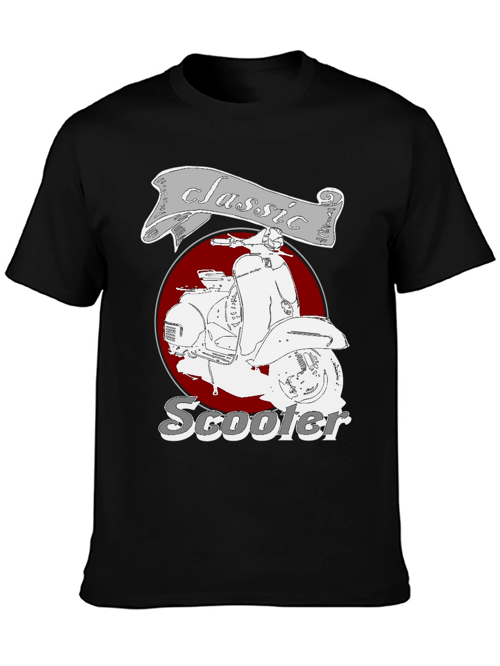 Classic Scooter Graphic Tee - Retro Style