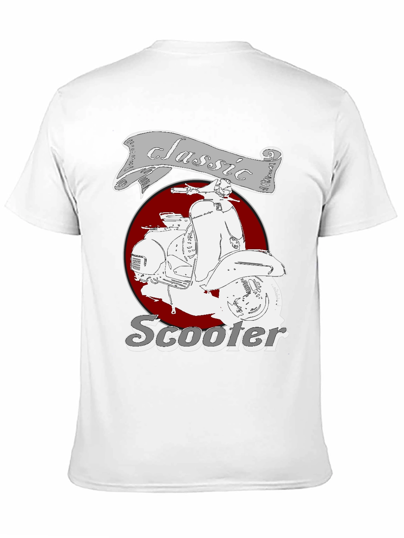 Classic Scooter Graphic Tee - Retro Style