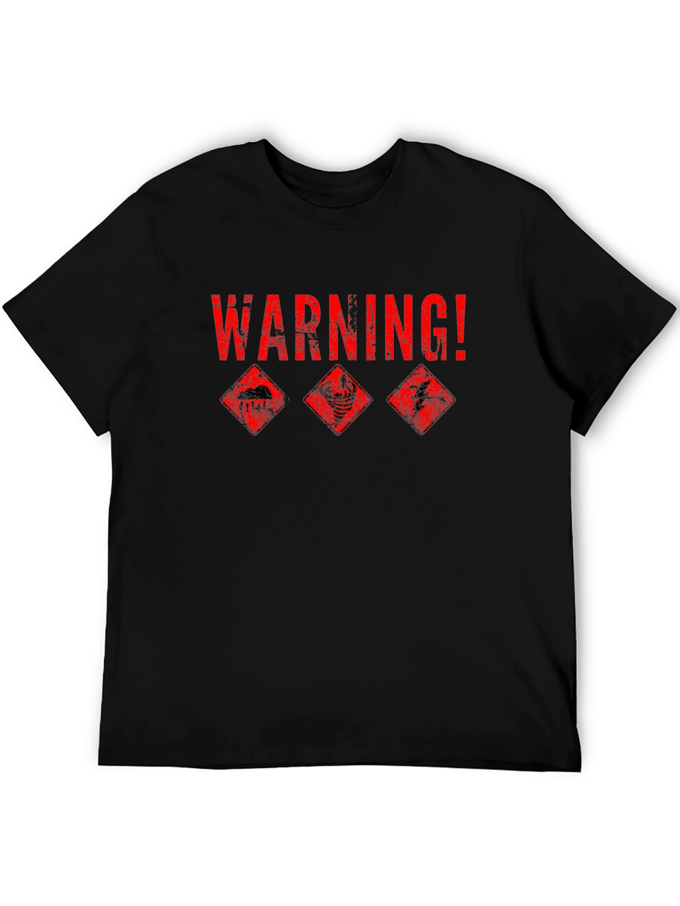 Warning! Weather Hazard Graphic T-Shirt