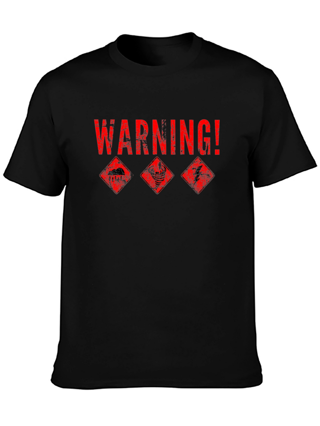 Warning! Weather Hazard Graphic T-Shirt