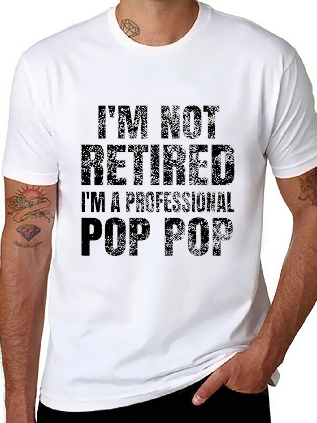 Professional Pop Pop Black Graphic Tee