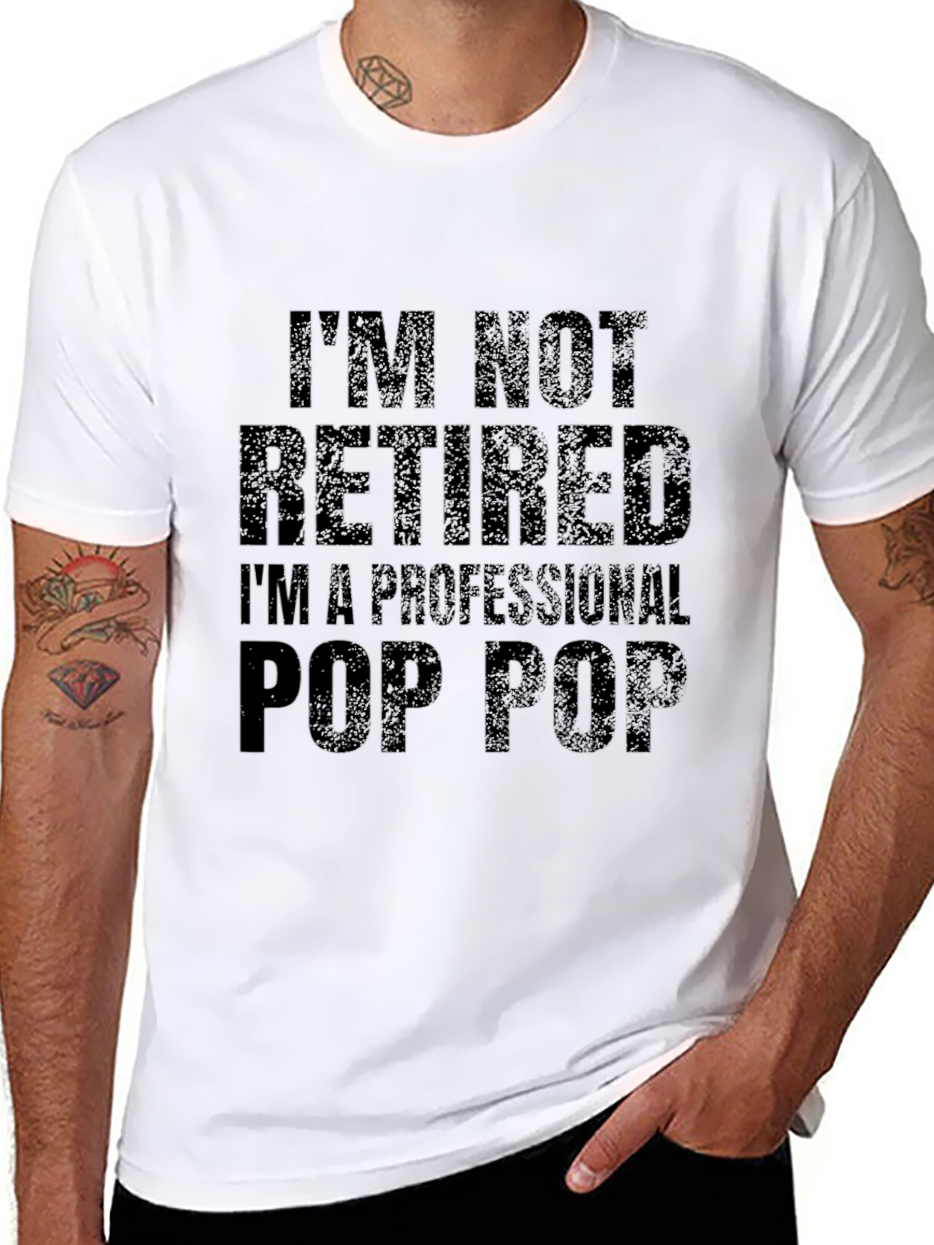Professional Pop Pop Black Graphic Tee