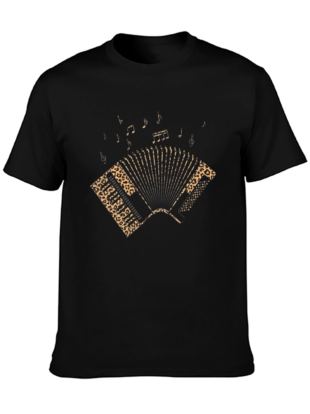 Black Accordion Graphic Tee