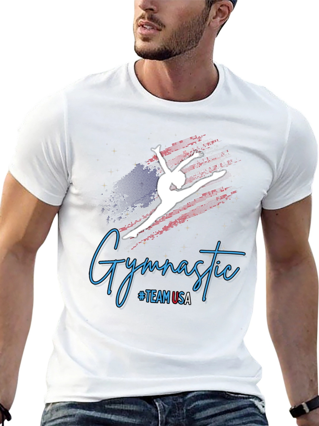 Gymnastic #TEAMUSA Black T-Shirt