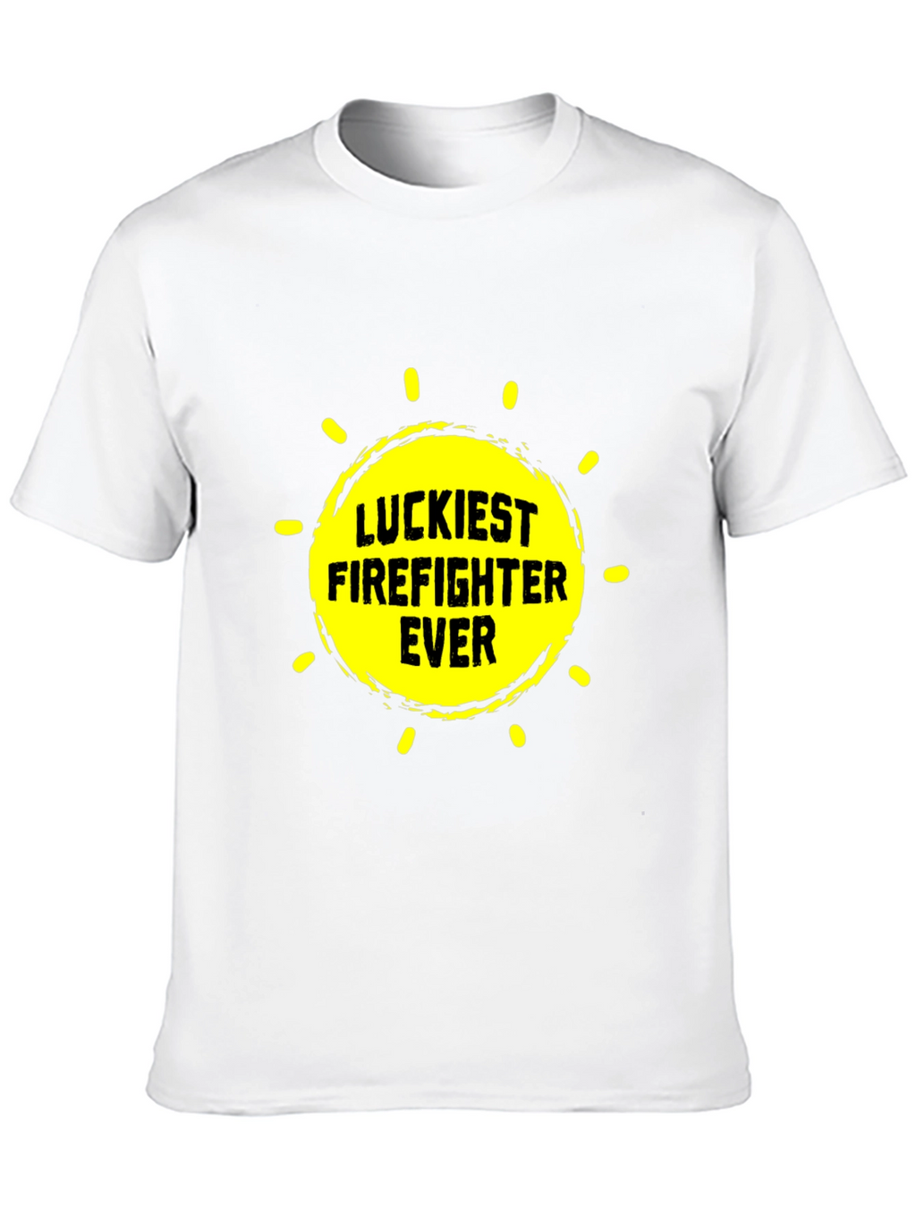 Luckiest Firefighter Ever Graphic Tee