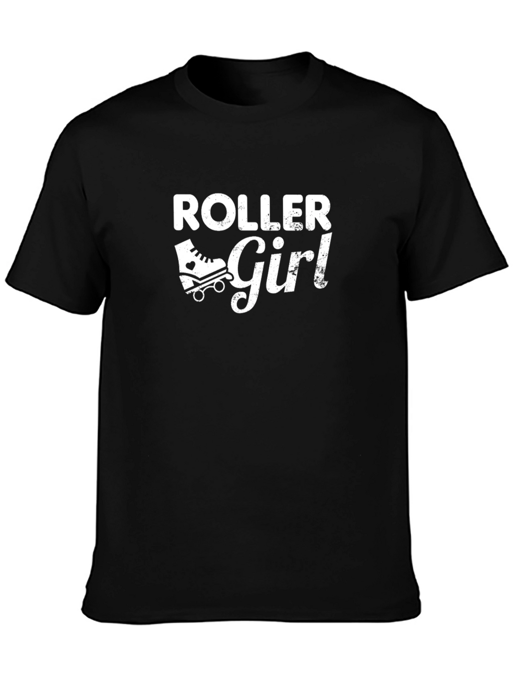 Roller Girl T-Shirt - Black Graphic Tee