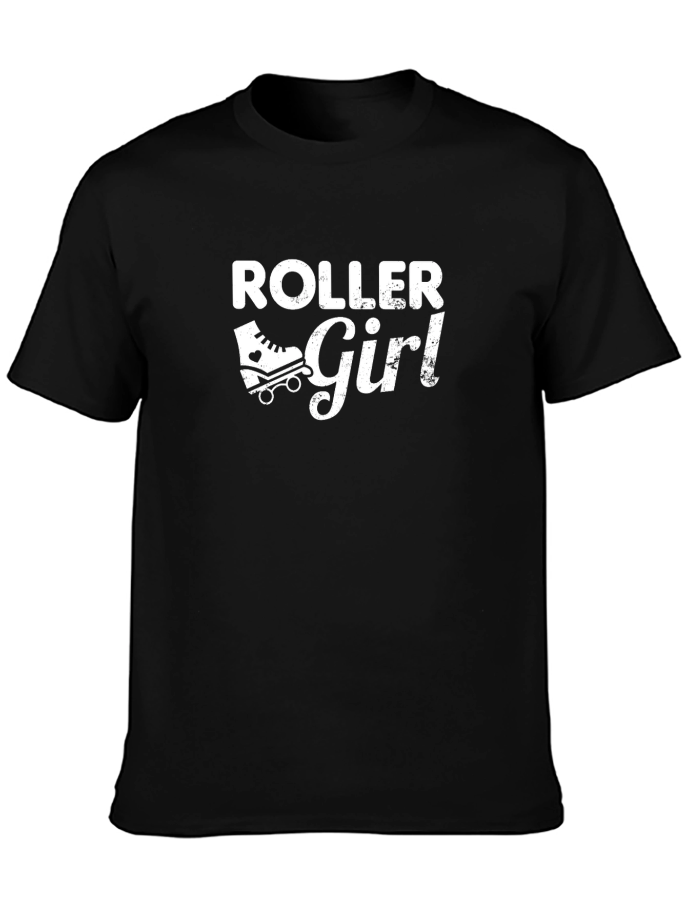 Roller Girl T-Shirt - Black Graphic Tee