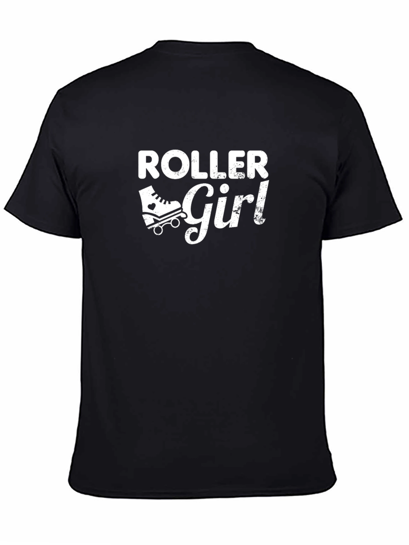 Roller Girl T-Shirt - Black Graphic Tee