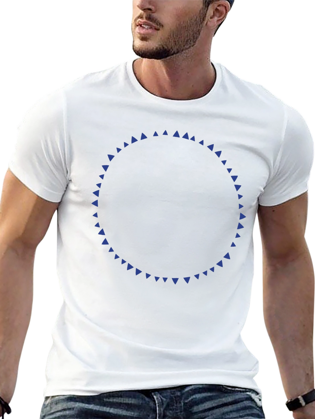 Geometric Circle Tee - Modern Design