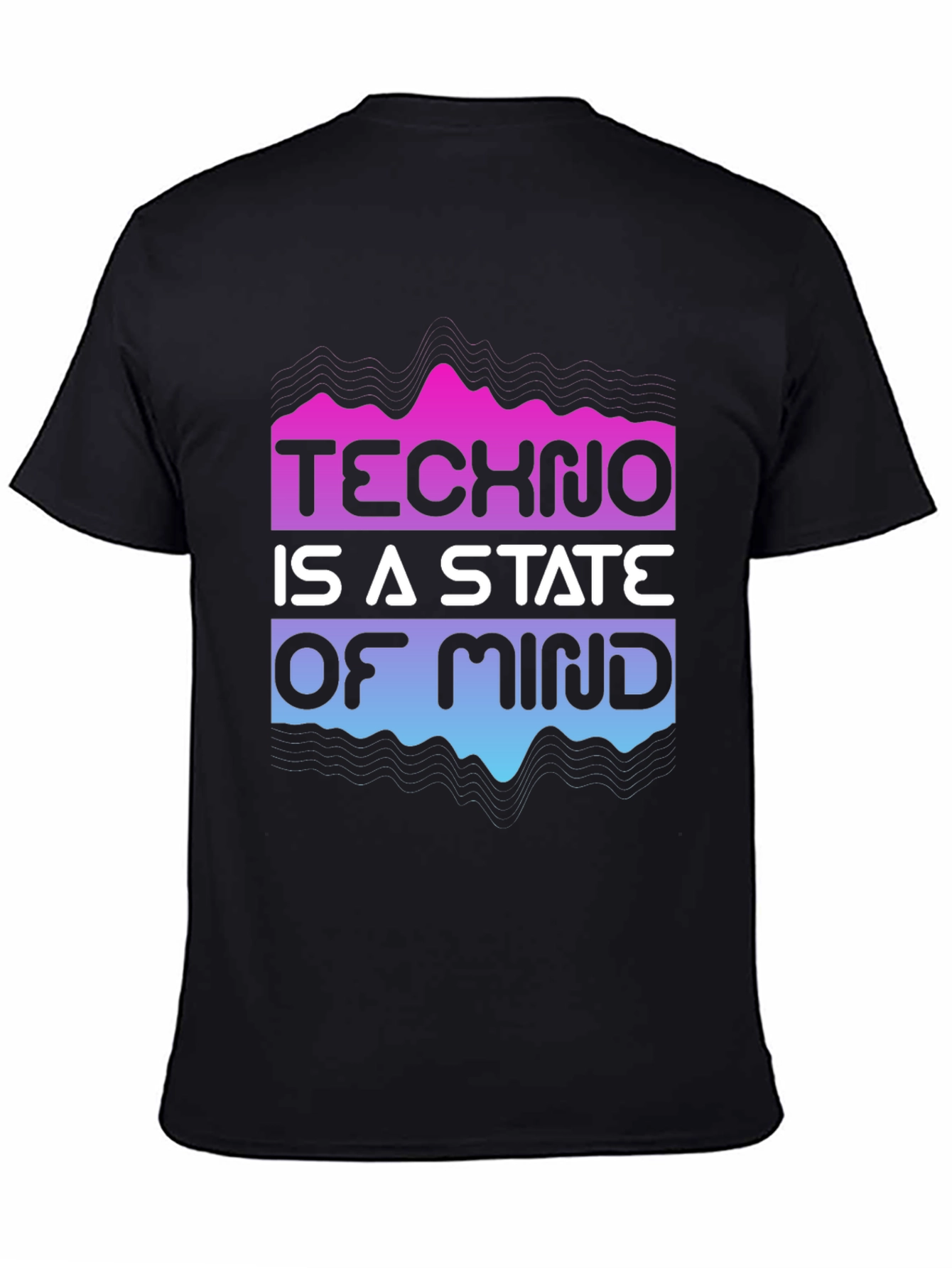 Techno State of Mind Graphic Tee - Black