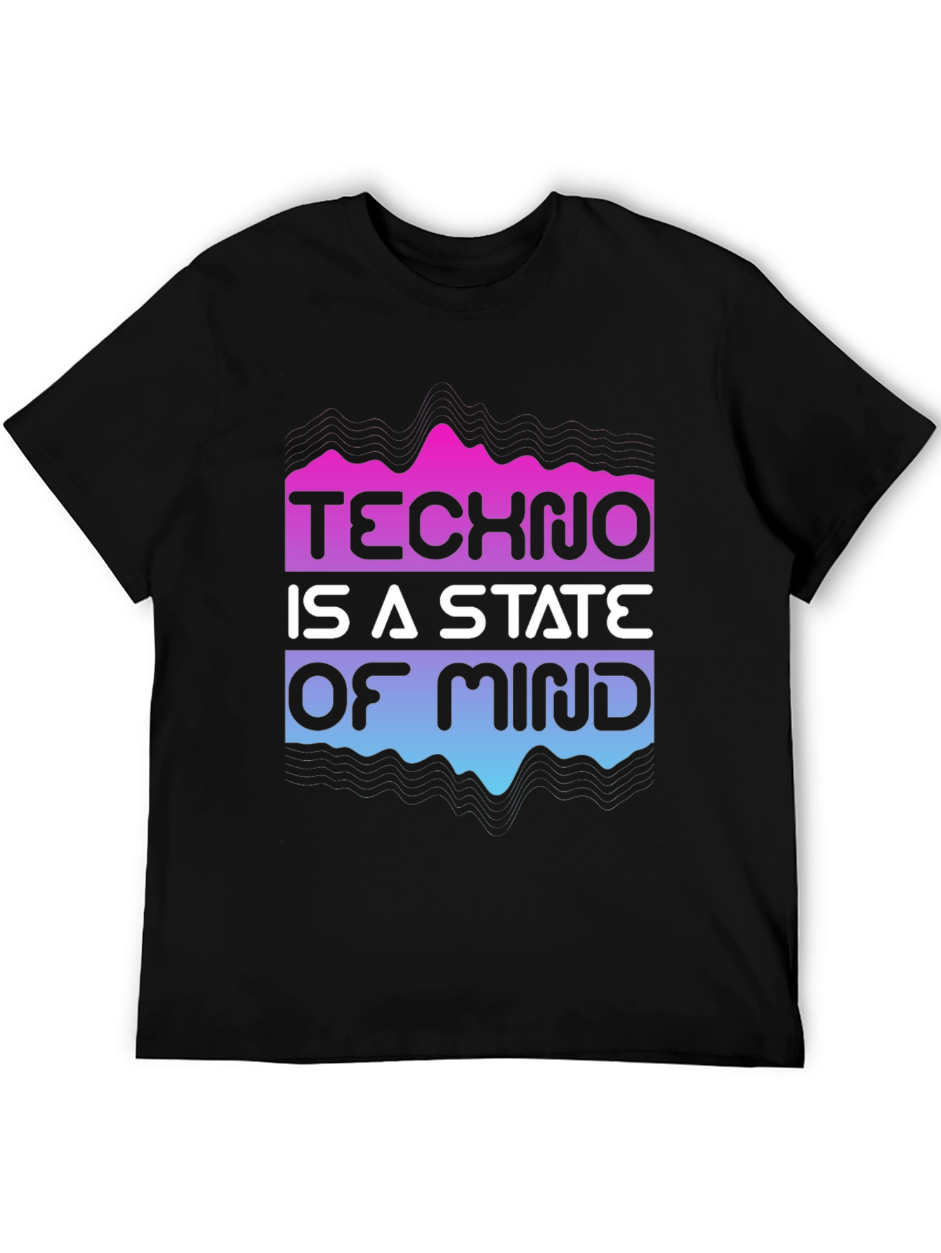 Techno State of Mind Graphic Tee - Black