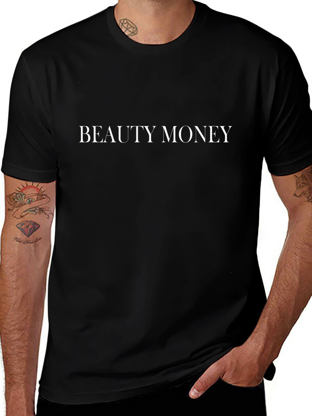 Beauty Money Graphic Tee - Stylish Comfort