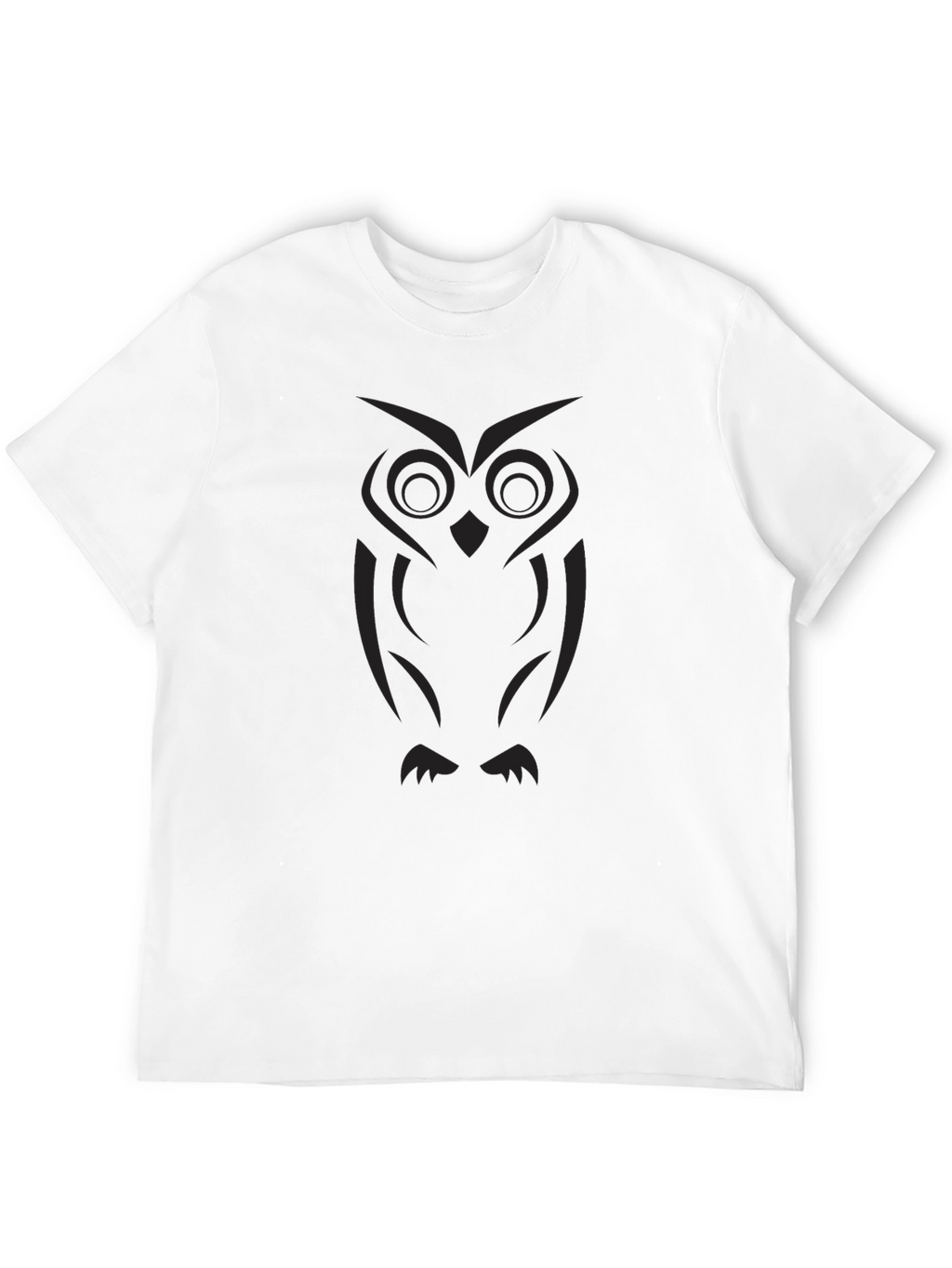Black Owl Graphic Tee - Stylish Casual Wear