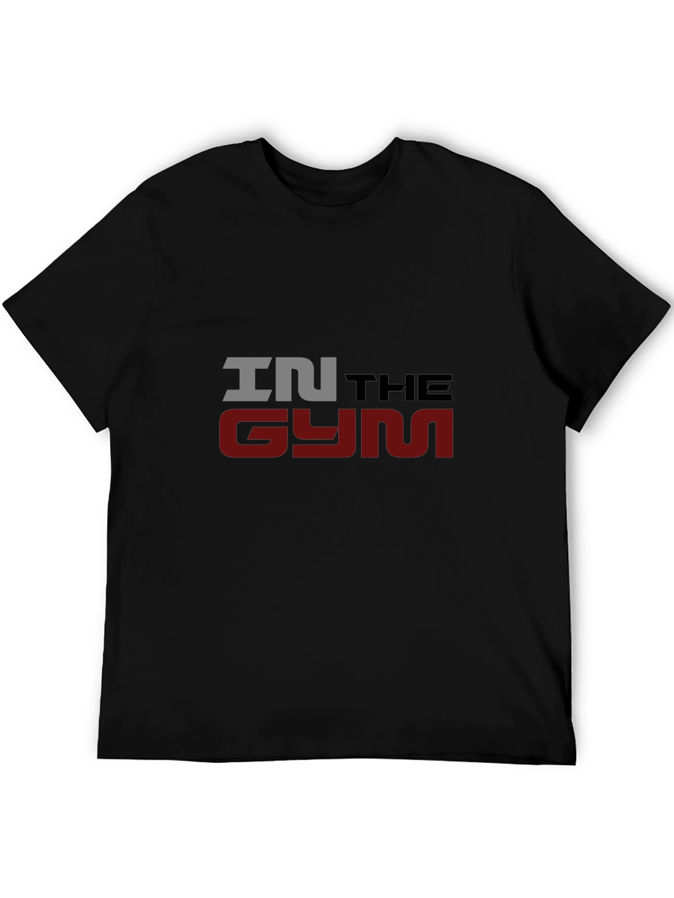 In The Gym Mens Black Graphic T-Shirt